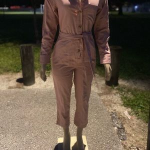 FREE ASSEMBLY WOMEN AND GIRL FASHION JUMPSUIT WITH ATTACHED BELT.
